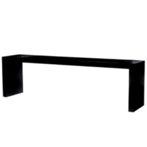 APARADOR MESA BAR PRETO/BRANCO