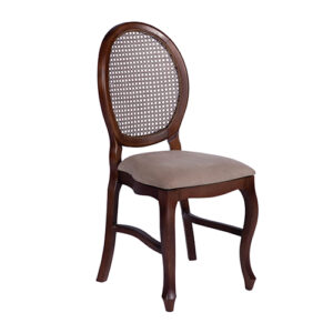 CADEIRA MEDALHÃO IMBUIA COM PALHA