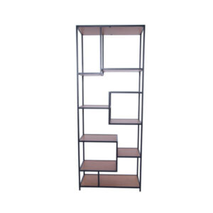 ESTANTE LARA DE FERRO E MADEIRA