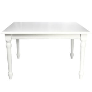 MESA DASLU QUADRADA 1,5 BRANCA/PRETA