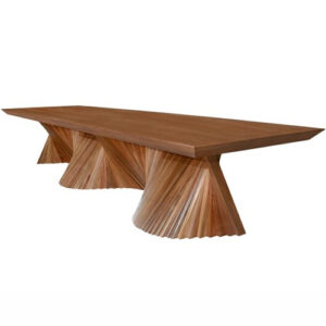 MESA ANGRA DE MADEIRA BASE RIPADA