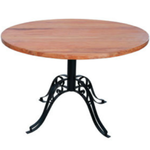 MESA MINEIRA MADEIRA COM PÉS DE FERRO