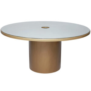 MESA ESPELHO REDONDA COM FURO