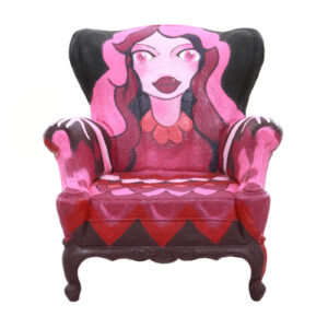 POLTRONA MADEMOISELLE GRAFITADA