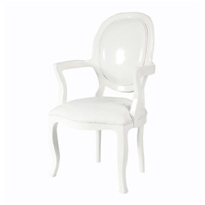 POLTRONA MEDALHÃO BRANCA