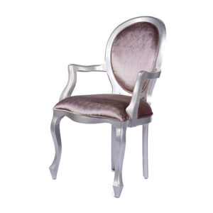 POLTRONA MEDALHÃO PRATA