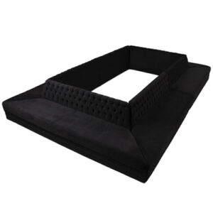 SOFÁ ILHA 6 MÓDULOS PRETO