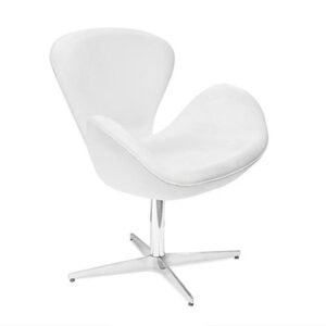 POLTRONA SWAN GIRATÓRIA BRANCA